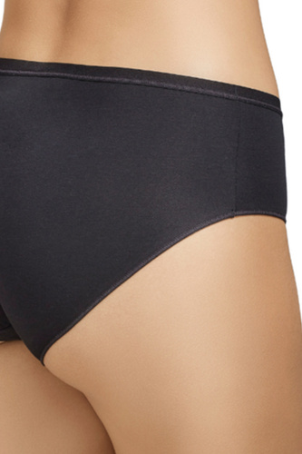 Figi wysokie Selene 401 czarne bawełniane 2-pack wygodny wysoki stan