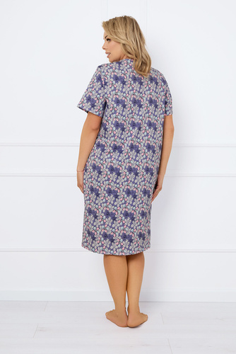 Noční košile Bonaria, krátký rukáv Italská móda - potisk