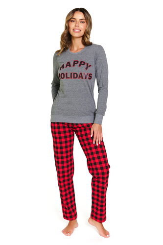 Dámské pyžamo 7343 Dark Grey Doctor Nap - 100% bavlna