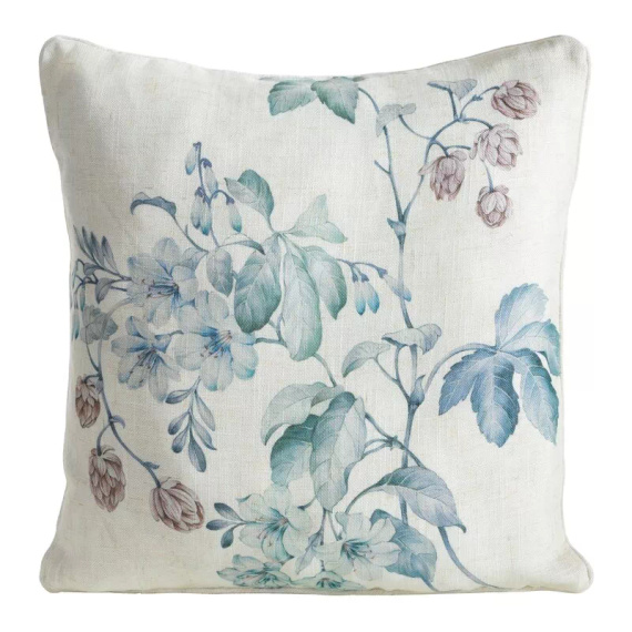 Povlečení 41 Dekorační povlak na polštář Eurofirany | Přírodní zelená, vzor listů