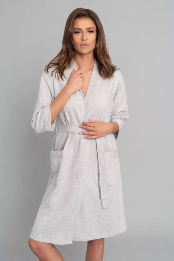 Karla Dámský župan Italian Fashion - světlý melír