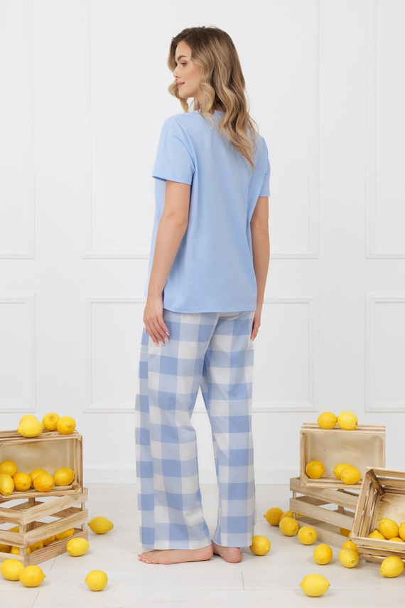 Dámské pyžamo MIKA Italian Fashion 100% bavlna dlouhé kalhoty