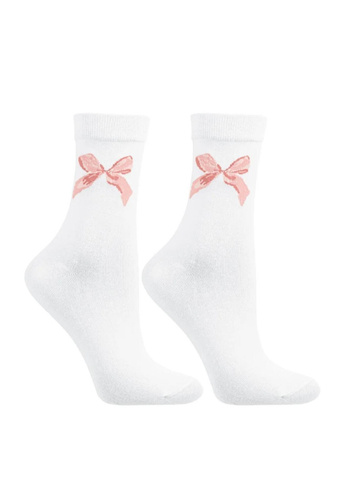 CSLW700-001 Moraj Socks - dámské ponožky v plechovce s jemným vzorem karet, ideální pro dárky