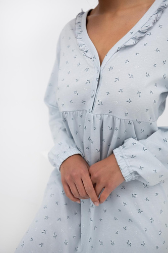 Lucille Dámská košile Sensis holubice - bavlněná noční košile s volánem