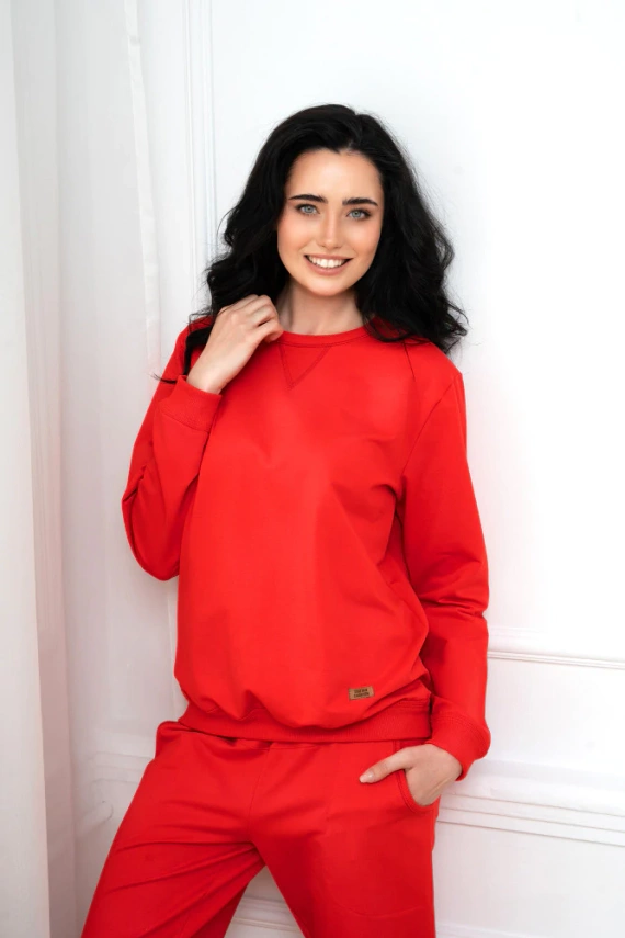 Panama Tepláková souprava Italian Fashion - červená