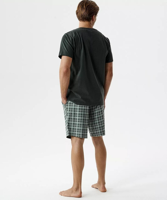 NMP-401 Letní Pánské Pyžamo 100% Bavlna Peach Effect