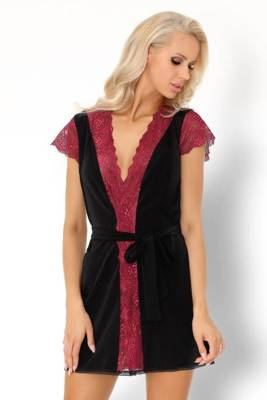 Kumiko LC 90428 Růžový dámský župan Rosses Collection LivCo Corsetti