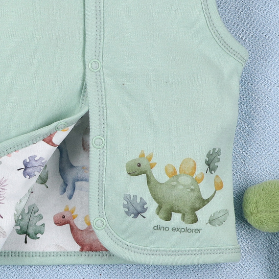 ABN-5575 Vesta Dino Explorer Nini - organická bavlna, pohodlné zapínání