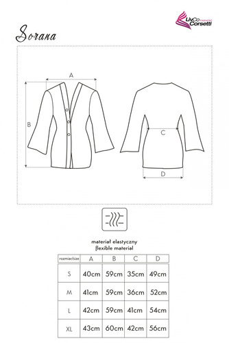 Sorana LC 90026 Dámský župan LivCo Corsetti