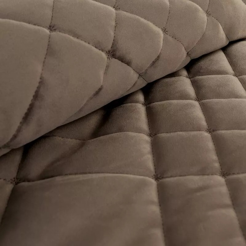 Ria 6 Velurový dekorativní přehoz Eurofirany hnědý