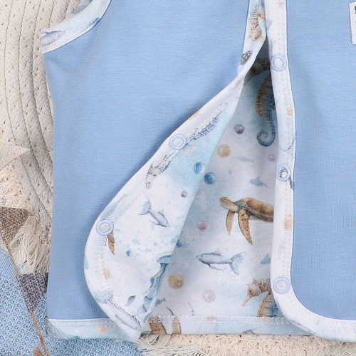 ABN-5458 Sea Of Joy Nini vesta - organická bavlna, pohodlné zapínání