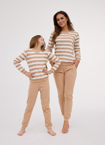 947/198 Dívčí pyžamo Cornette Molly 2 | 100% bavlna, dlouhý rukáv, žebrované, v krabici