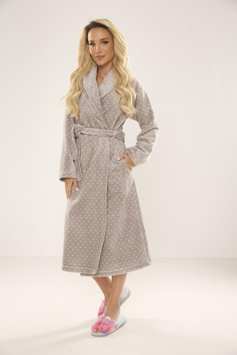 548 Melanie Dámský dlouhý župan Forex - šedý