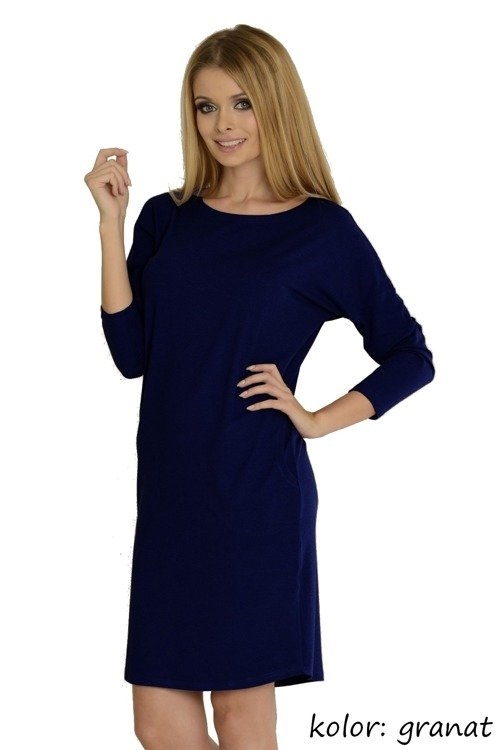 543 Paula noční košile 7/8 rukáv - světlý melír