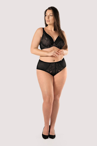 Desire BO50 mefemi by Nipplex černá podprsenka soft bralette s krajkou
