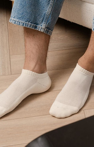 Art.198 Steven přírodní ponožky - poloviční froté 100% bavlna, unisex