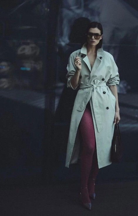 1237 Liset Punčocháče 80 den Gabriella bordó - geometrické, měkké, 3D technologie