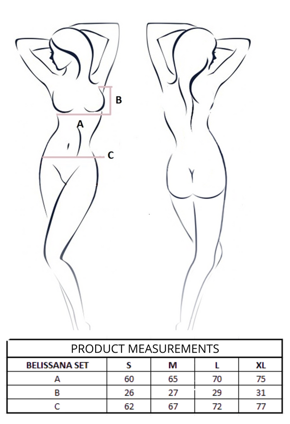 Belissana Set Violet Passion purple - elegantní souprava spodního prádla pro ženy