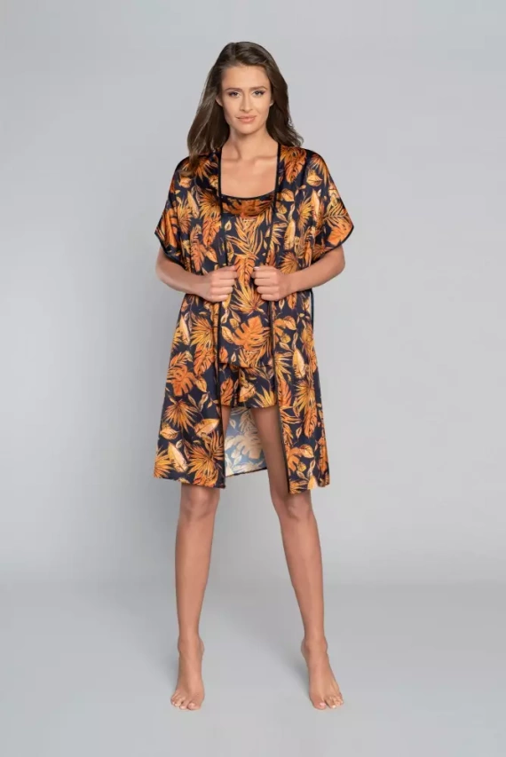 Monstera Dámský župan Italian Fashion - potisk