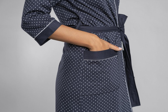 Dámský župan Montana Italian Fashion- melange