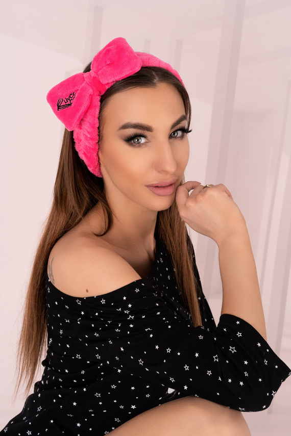 Krissan Pink SP012 LivCo Corsetti Módní čelenka do vlasů - růžová