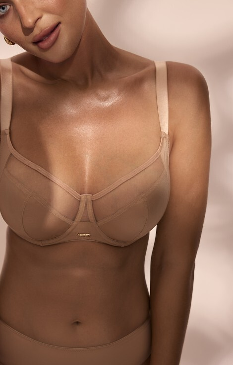 Měkká podprsenka Carmen Big SC-1169 Kinga skin- Měkká, s kosticemi, velké poprsí