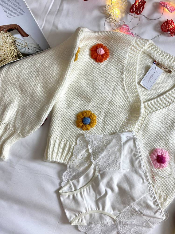 530 Iness Kalhotky s vysokým sedem De lafense - bílé