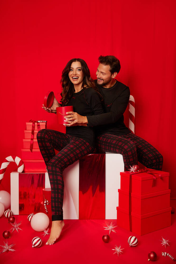 Pánské pyžamo Zeman Italian Fashion - černé/potisk