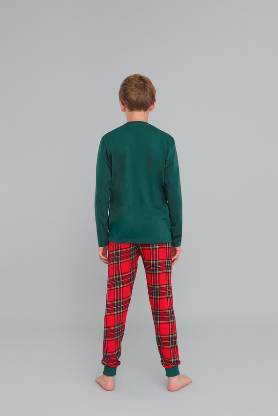 Chlapecké pyžamo Narvik Italian Fashion- červené/potisk