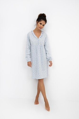 Lucille Dámská košile Sensis holubice - bavlněná noční košile s volánem