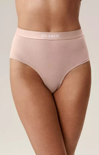 3CLP-009/Z25 Atlantic dámské kalhotky růžovo-vínovo-béžové - maxi Sport, bavlna, 3 ks.