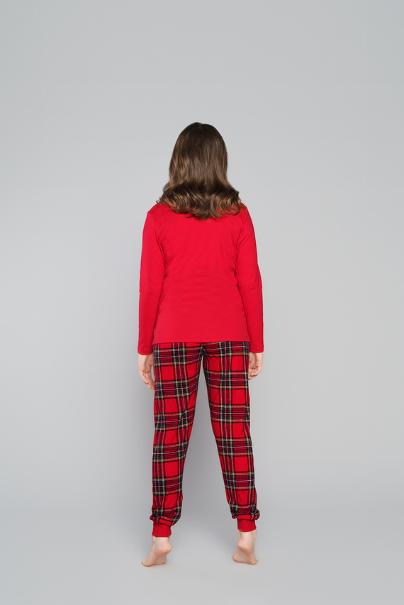 Santa pyžamo dívky Italská móda - zelená