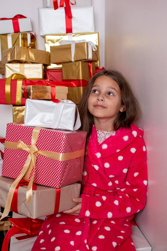 998 Motýlek Forex Dětský župan - modrý