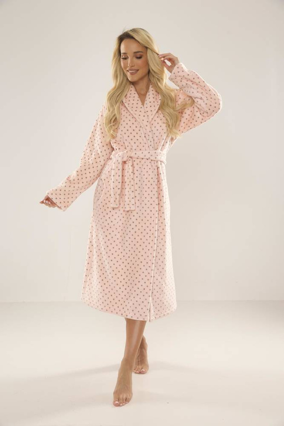 548 Dámský župan Melanie Long Forex - lososový