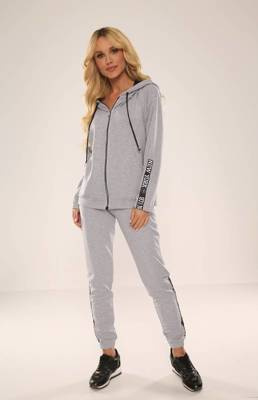 619 New York forex dámská tepláková souprava - světle melanžová