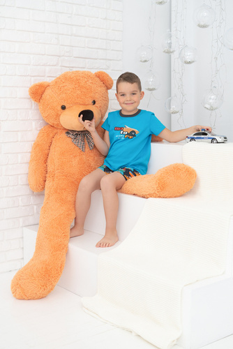 Chlapecké pyžamo Comic s krátkým rukávem, kalhoty Italian Fashion - tyrkysová/potisk