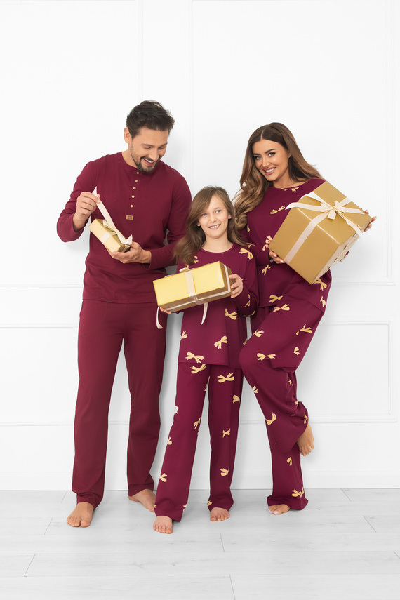 Kwadro Dámské pyžamo Italian Fashion - bavlna, dlouhý rukáv a kalhoty