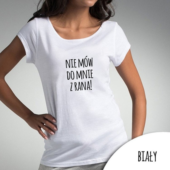 Bluzka damska "Z rana!" Moocha czarny