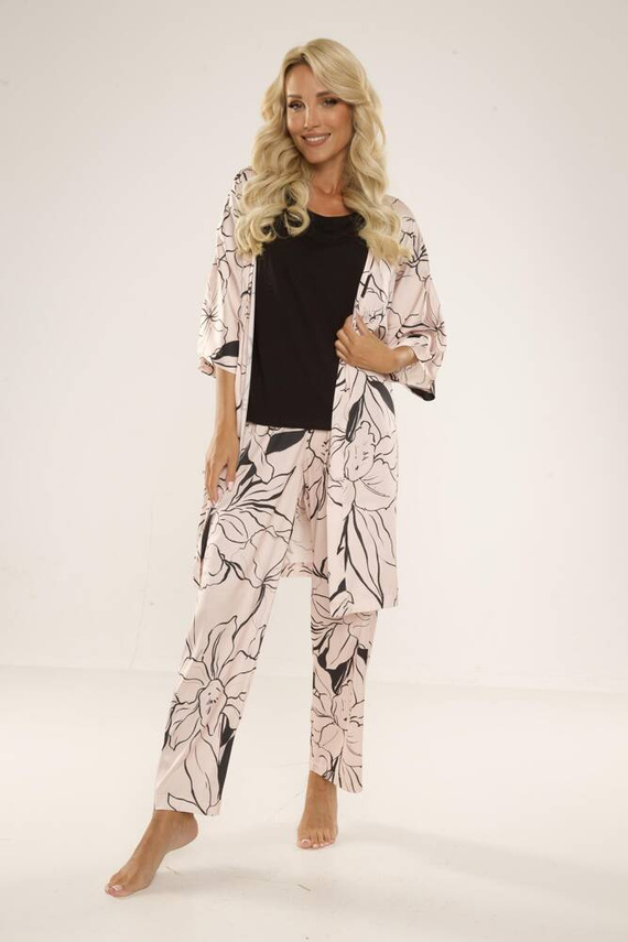 722 Lurdes Dámské pyžamo De Lafense - béžové