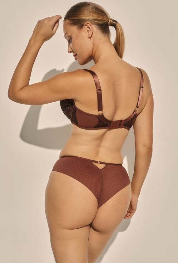 SC-1136 Pralinka Měkká podprsenka Kinga - hnědá