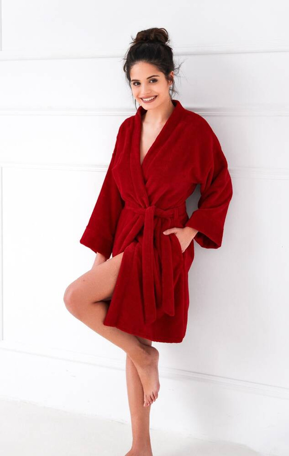 Dámský župan na kolečkách Sensis - červený