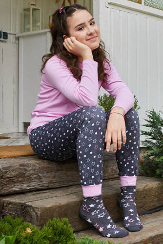 Antilia Dívčí pyžamo Italian Fashion - růžová/potisk