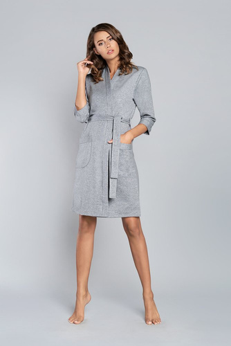 Kalia Dámský župan s 3/4 rukávy Italian Fashion - růžový