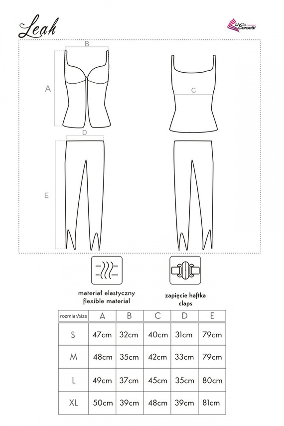 Leah LC 90052 LivCo Corsetti Fashion Dámské pyžamo