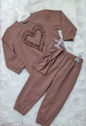 Mia Dětská mikina Bambarillo hnědá-bavlna a elastan, měkký mikinový úplet | Pohodlí a styl