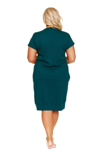 4348 Doctor Nap - Těhotenská a kojící noční košile | 100% bavlna, polská výroba - smaragdová