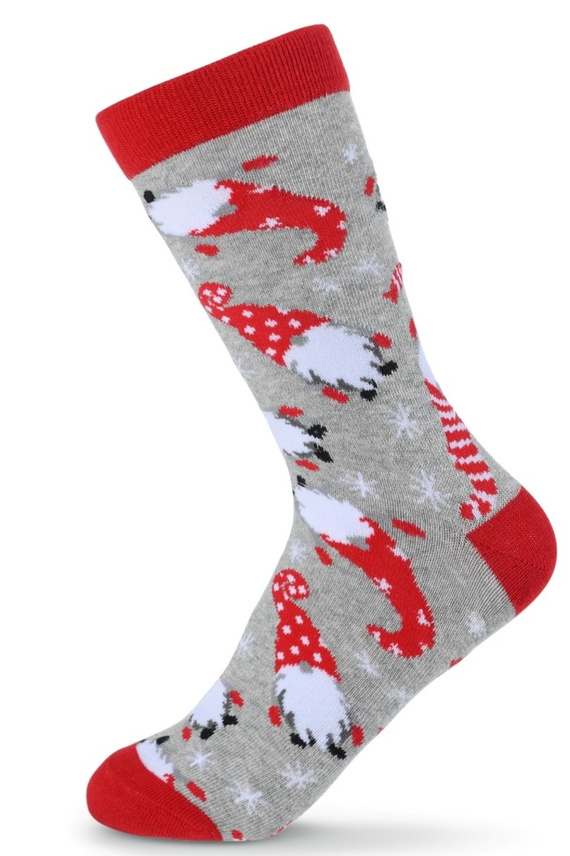 SKCH01 Vánoční ponožky Be Snazzy light ash 1-bavlna, vzorované, ploché švy