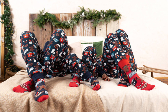 Makala Dětské pyžamo Italian Fashion - námořnická modř/potisk