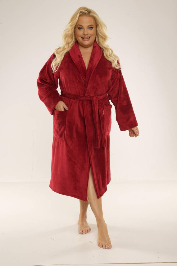 628 Abigail Dlouhý dámský župan Forex - bordó