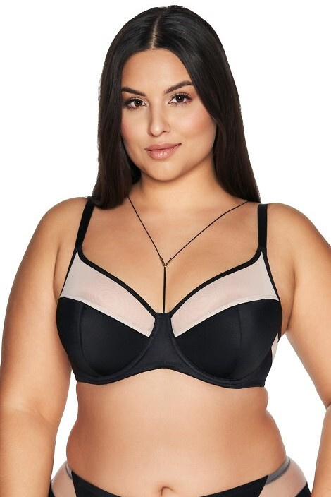 2135 Poloměkká polovyztužená podprsenka Ava - černá